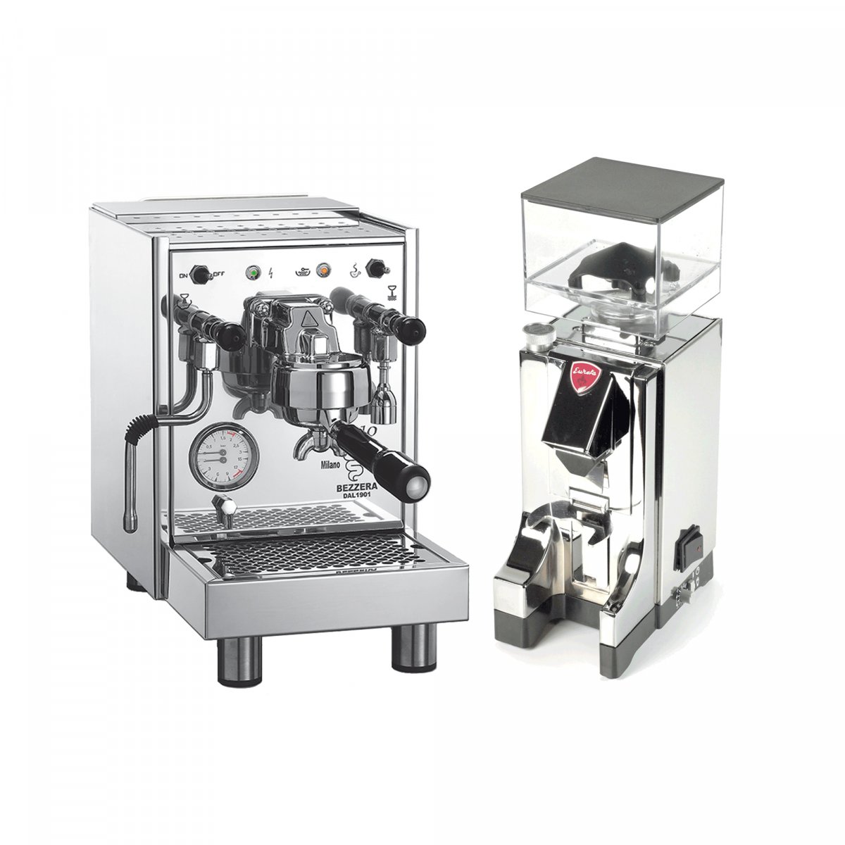 Siebträgermaschine und Mühle / Porta filter machine and mill