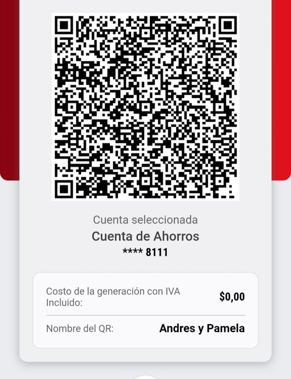 Cuenta Ahorros Davivienda # 005070378111. Pámela Aljure 