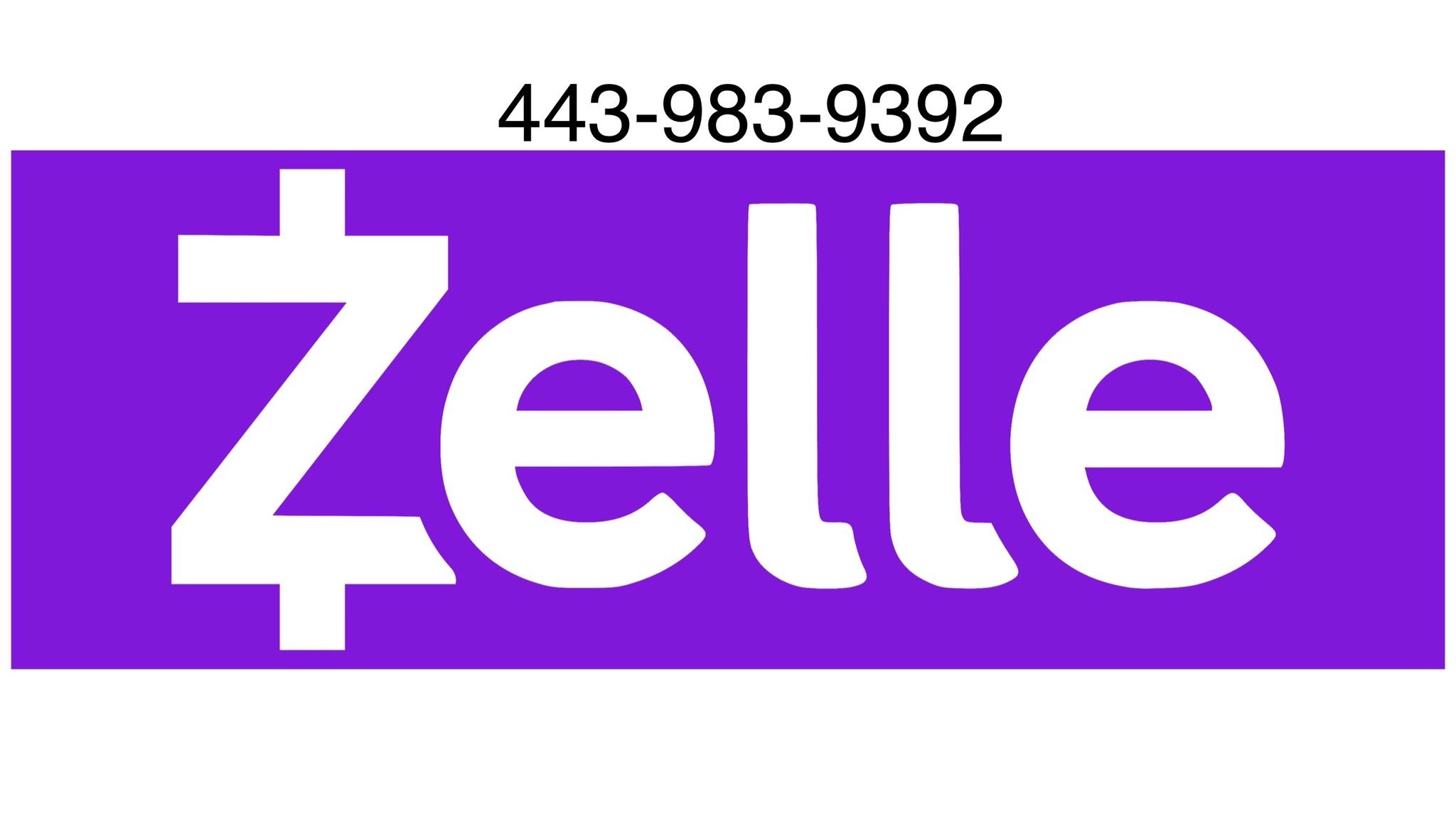 ZELLE- 443-983-9392